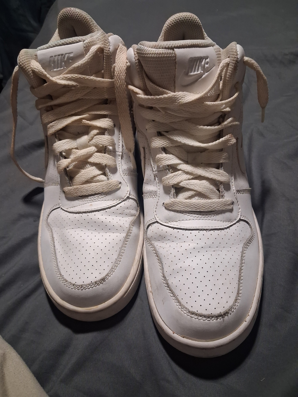 Nike Men’s White High-Top Sneakers Size 8.5